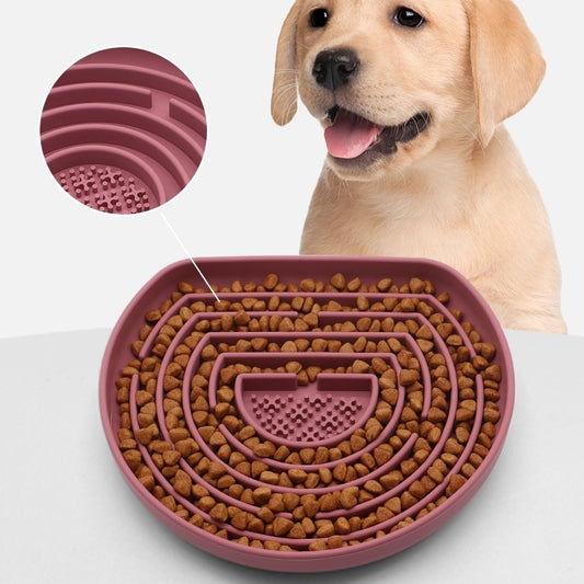 Comedero de silicona antiatragantamiento con ventosa para mascotas de Slow Food